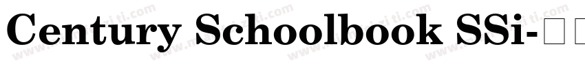 Century Schoolbook SSi字体转换